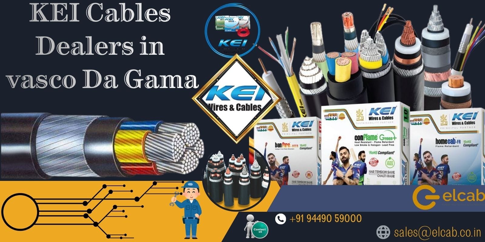 KEI Cables Dealers in Vasco da Gama