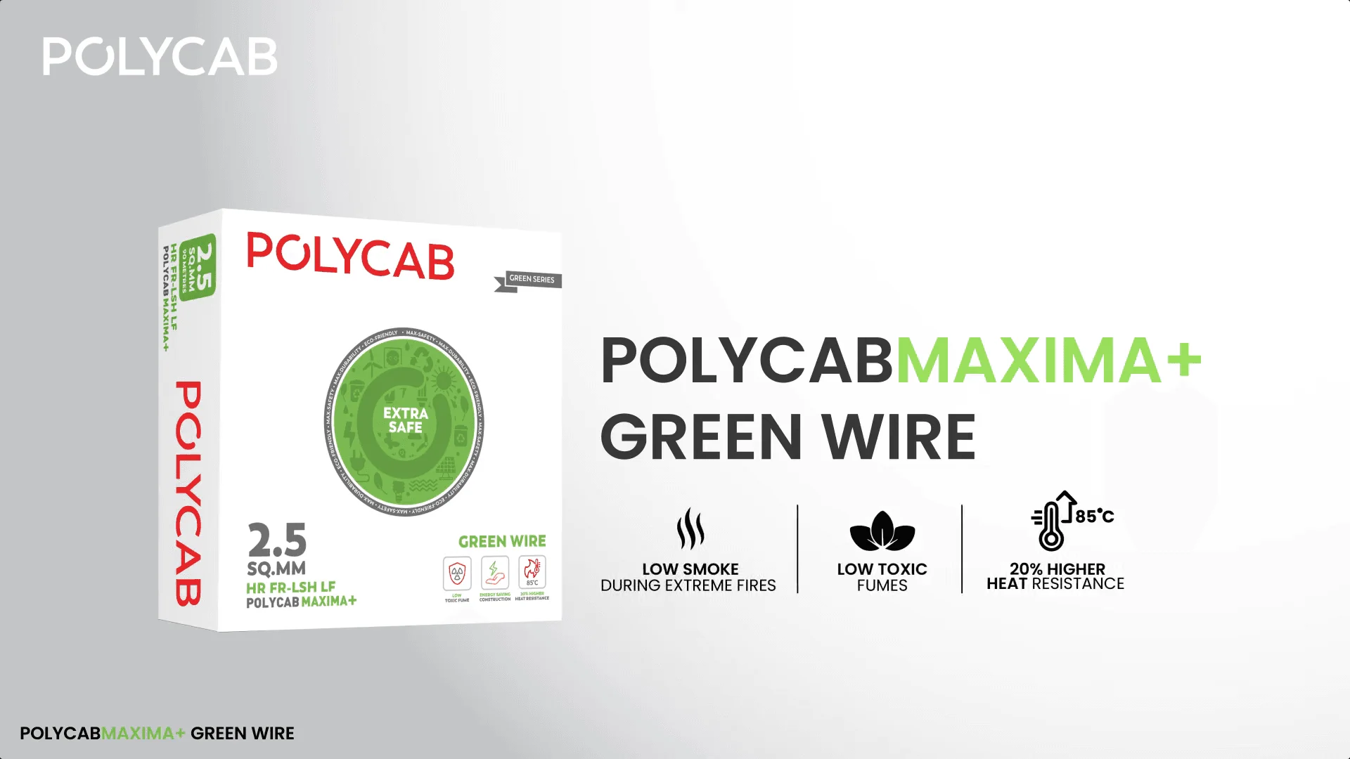 Polycab wires product display at Elcab Engineers Bangalore – ISI-certified home electrical solutions