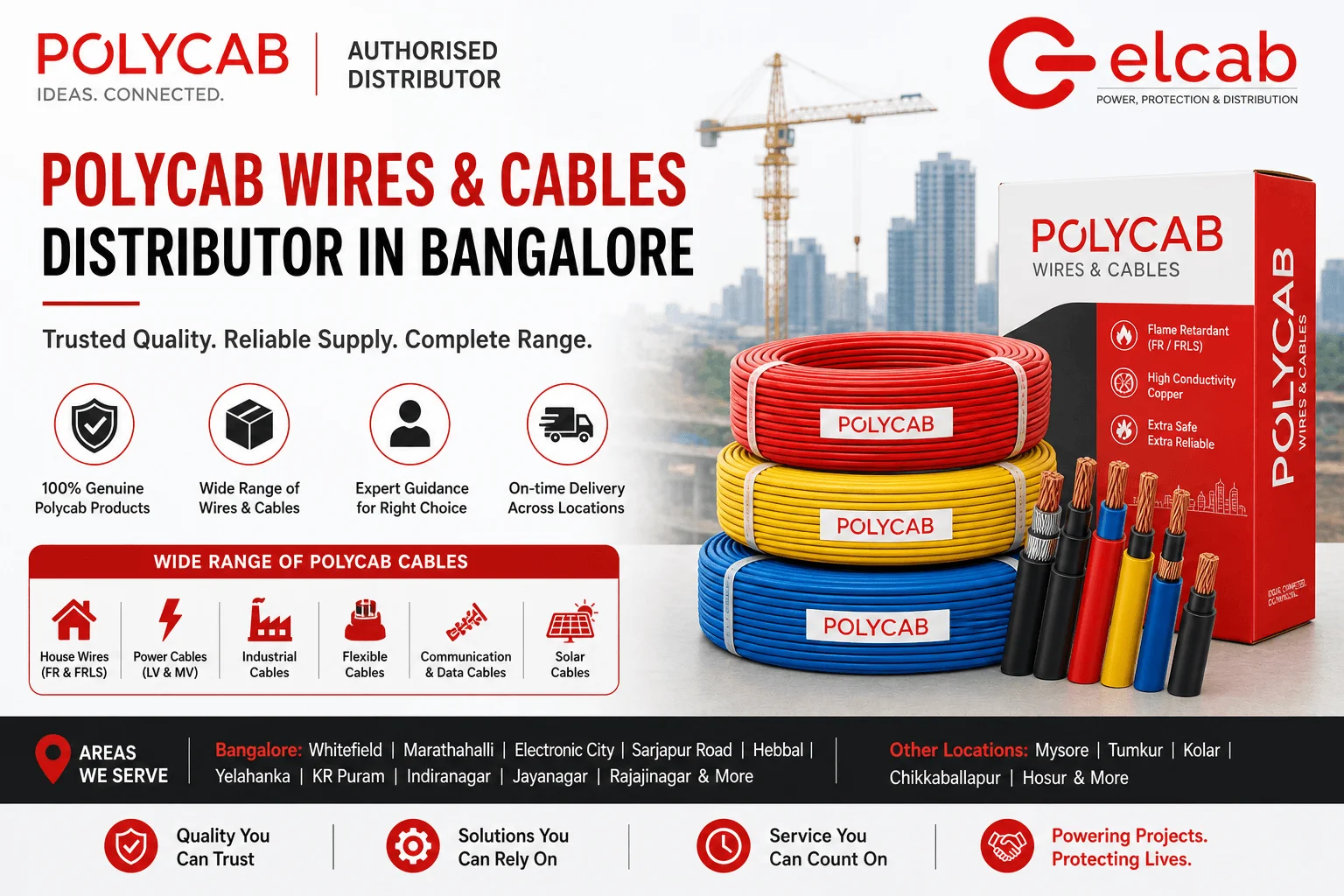 Polycab wires distributor in Bangalore