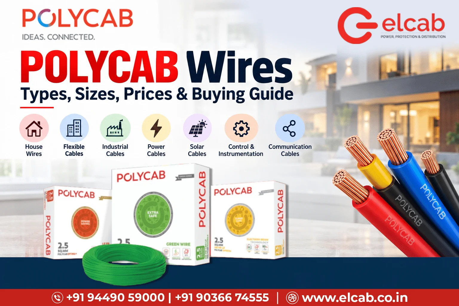 POLYCAB Wires: Types, Sizes, Prices & Buying Guide